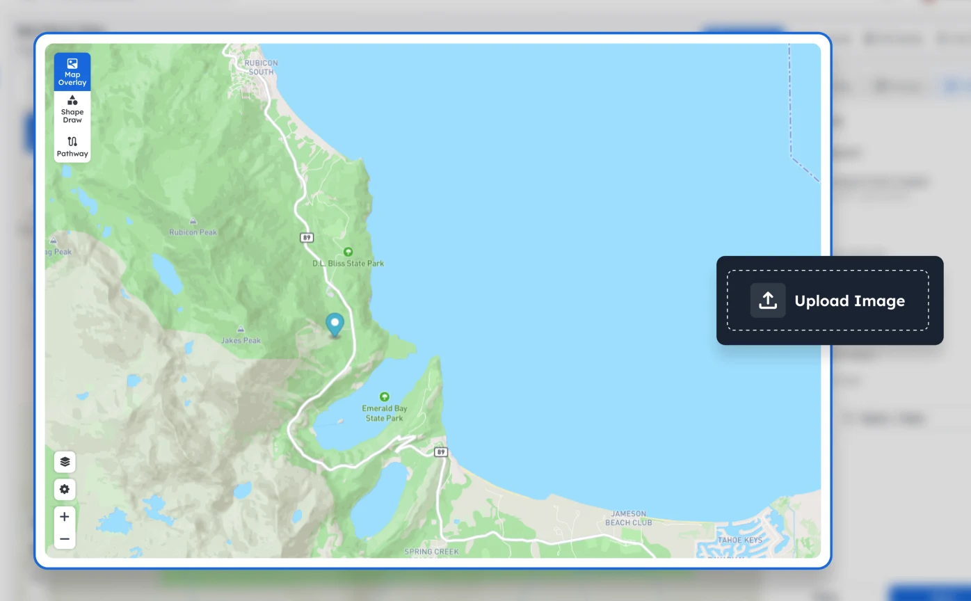 Upload Your Map Image, OuterMap product screen